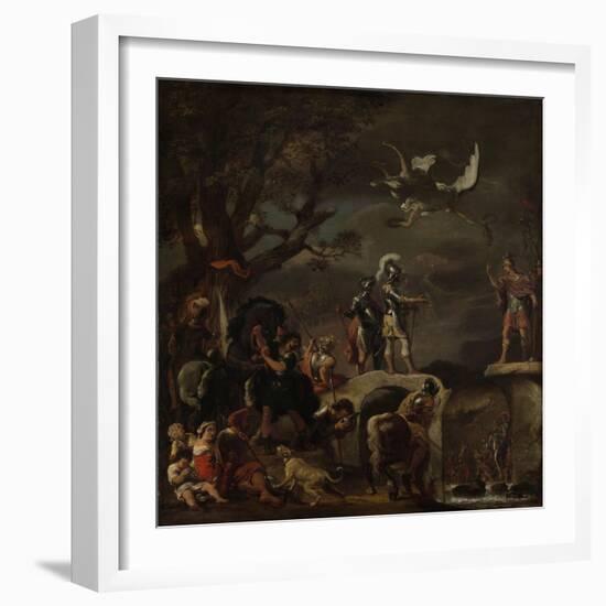 Peace Negotiations Between Claudius Civilis and Quintus Petillius Cerealis-Ferdinand Bol-Framed Art Print