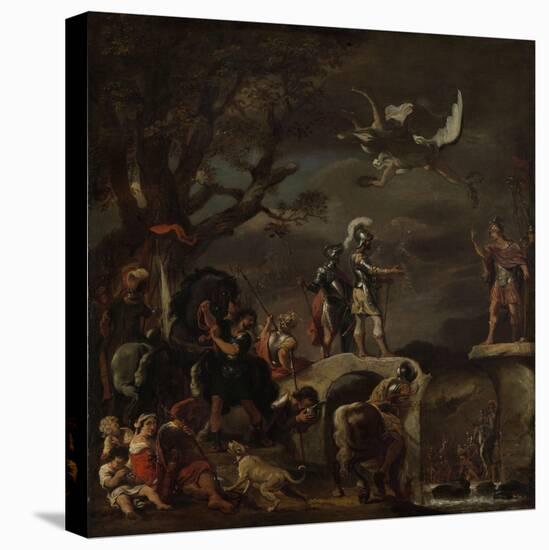 Peace Negotiations Between Claudius Civilis and Quintus Petillius Cerealis-Ferdinand Bol-Stretched Canvas