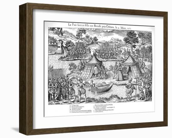 Peace of Amboise Ending the First French Religious War, March 1563-Jacques Tortorel-Framed Giclee Print