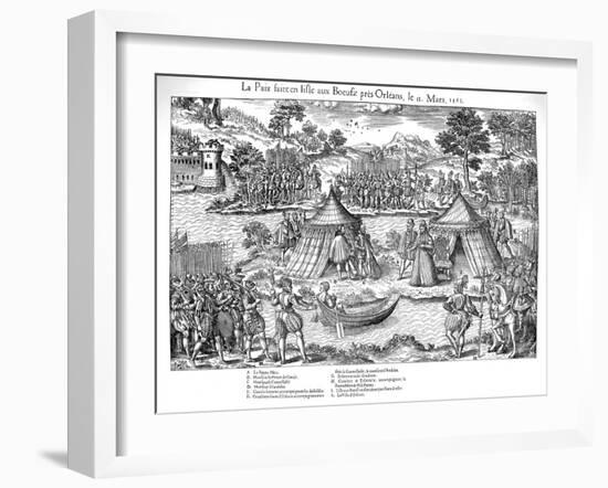 Peace of Amboise Ending the First French Religious War, March 1563-Jacques Tortorel-Framed Giclee Print