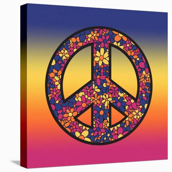 Peace Ombre-Kimberly Allen-Stretched Canvas