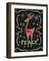 Peace on Earth Deer-Andi Metz-Framed Art Print