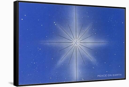 Peace on Earth, Star-null-Framed Stretched Canvas