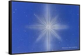 Peace on Earth, Star-null-Framed Stretched Canvas