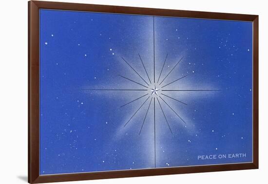 Peace on Earth, Star-null-Framed Art Print