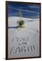 Peace on Earth Written in Sand-Darrell Gulin-Framed Photographic Print