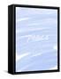 Peace Paint Blue-Melody Hogan-Framed Stretched Canvas