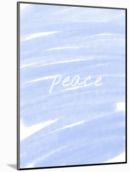 Peace Paint Blue-Melody Hogan-Mounted Art Print