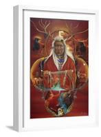 Peace Pipe Offering-Sue Clyne-Framed Giclee Print