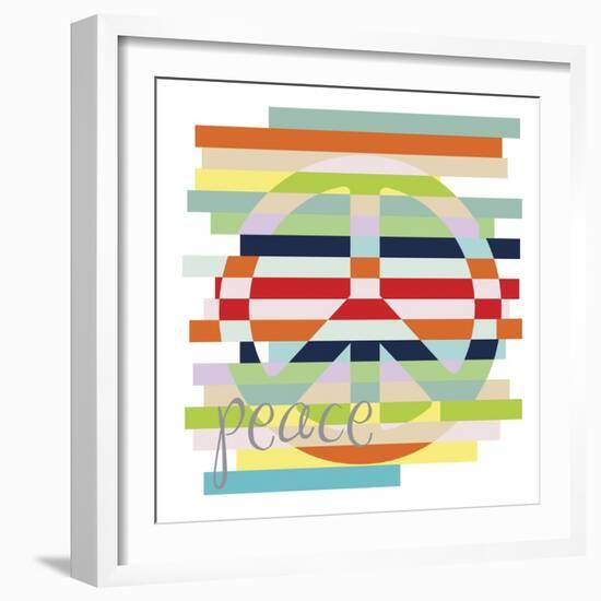 Peace Rainbow-Erin Clark-Framed Giclee Print