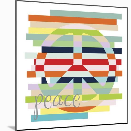 Peace Rainbow-Erin Clark-Mounted Giclee Print