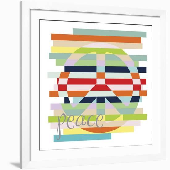 Peace Rainbow-Erin Clark-Framed Giclee Print