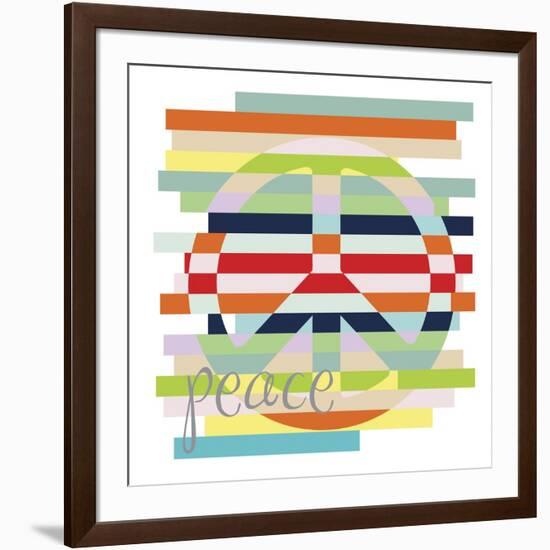 Peace Rainbow-Erin Clark-Framed Giclee Print