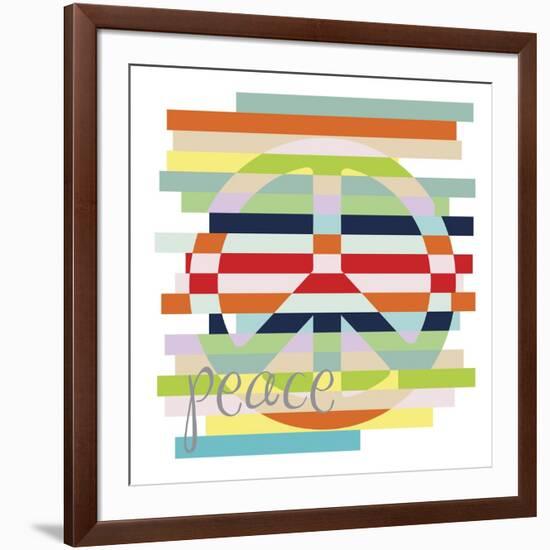 Peace Rainbow-Erin Clark-Framed Giclee Print