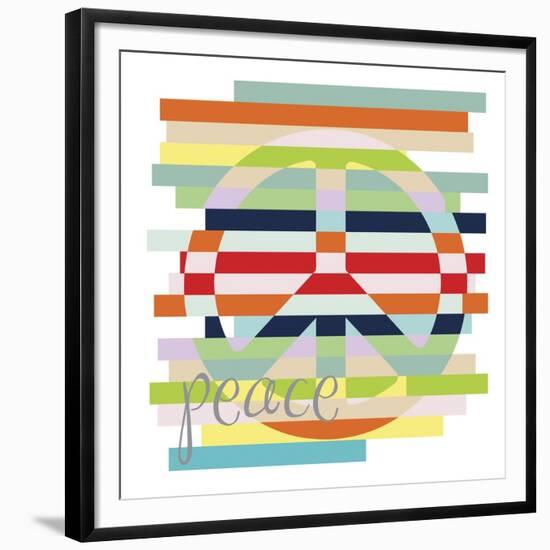 Peace Rainbow-Erin Clark-Framed Giclee Print