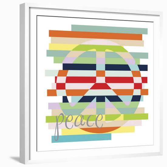 Peace Rainbow-Erin Clark-Framed Giclee Print