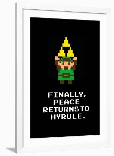 Peace Returns to Hyrule Video Game-null-Framed Art Print