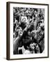 Peace Sign Flashing, Anti Election Protestors in Grant Park Against Democratic National Convention-Charles H^ Phillips-Framed Photographic Print