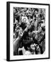 Peace Sign Flashing, Anti Election Protestors in Grant Park Against Democratic National Convention-Charles H^ Phillips-Framed Photographic Print