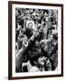 Peace Sign Flashing, Anti Election Protestors in Grant Park Against Democratic National Convention-Charles H^ Phillips-Framed Photographic Print