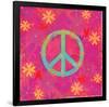 Peace Sign Floral Hearts II-Alan Hopfensperger-Framed Premium Giclee Print
