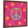 Peace Sign Floral Hearts II-Alan Hopfensperger-Framed Premium Giclee Print