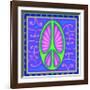 Peace sign (green)-Kem Mcnair-Framed Giclee Print