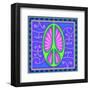 Peace sign (green)-Kem Mcnair-Framed Art Print