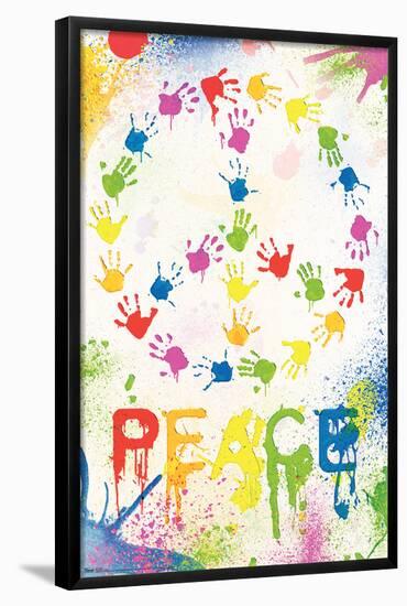 Peace Sign - Hands-Trends International-Framed Poster