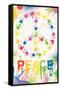 Peace Sign - Hands-Trends International-Framed Stretched Canvas