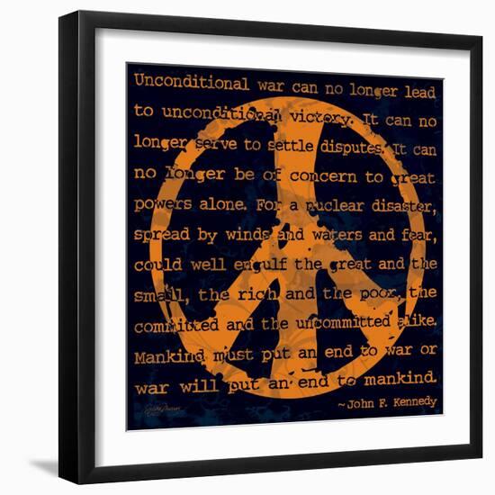 Peace Sign III-Sylvia Murray-Framed Art Print