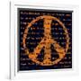 Peace Sign III-Sylvia Murray-Framed Art Print