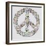 Peace Sign in Bloom-Sydney Edmunds-Framed Giclee Print