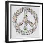 Peace Sign in Bloom-Sydney Edmunds-Framed Giclee Print