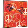 Peace Sign Ladybugs I-Alan Hopfensperger-Mounted Art Print