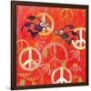 Peace Sign Ladybugs I-Alan Hopfensperger-Framed Art Print