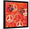 Peace Sign Ladybugs I-Alan Hopfensperger-Framed Art Print