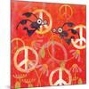 Peace Sign Ladybugs I-Alan Hopfensperger-Mounted Art Print