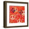 Peace Sign Ladybugs I-Alan Hopfensperger-Framed Art Print