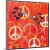 Peace Sign Ladybugs I-Alan Hopfensperger-Mounted Art Print