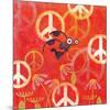 Peace Sign Ladybugs II-Alan Hopfensperger-Mounted Art Print