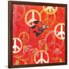 Peace Sign Ladybugs II-Alan Hopfensperger-Framed Art Print