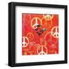 Peace Sign Ladybugs II-Alan Hopfensperger-Framed Art Print