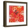 Peace Sign Ladybugs II-Alan Hopfensperger-Framed Art Print