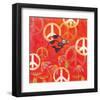 Peace Sign Ladybugs II-Alan Hopfensperger-Framed Art Print