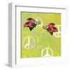 Peace Sign Ladybugs III-Alan Hopfensperger-Framed Art Print