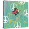 Peace Sign Ladybugs IV-Alan Hopfensperger-Stretched Canvas