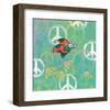 Peace Sign Ladybugs IV-Alan Hopfensperger-Framed Art Print