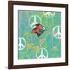 Peace Sign Ladybugs IV-Alan Hopfensperger-Framed Art Print