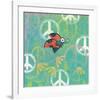 Peace Sign Ladybugs IV-Alan Hopfensperger-Framed Art Print